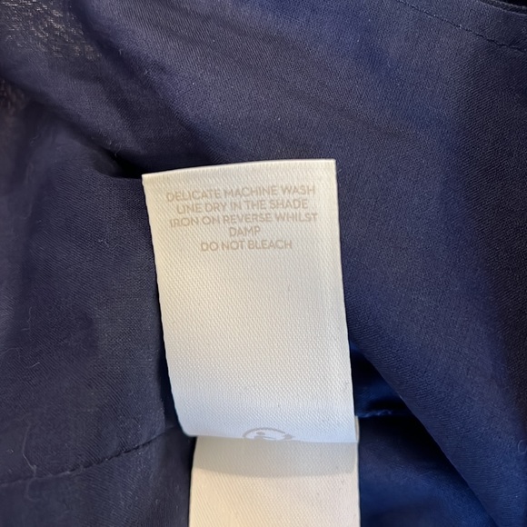 Boden Alicia Ruffle Top, Navy, Sleeveless, size 6 - Picture 11 of 14